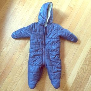 Navy blue infant snow suit